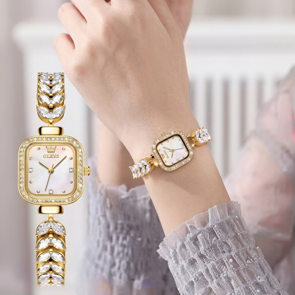 Matching Couple Watches – Elegant Gold Watch Set